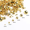 Mix 3D Nail Art Punk Silver Pearl Shape Gothic Design Luxury Charms Manicure Tips Rhinestones Decoration 3