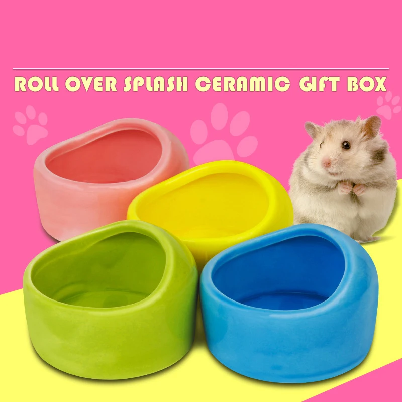 

Anti-spill Hamster Food Bowl Fruit Color Ceramic Bowl Small Pet Animal Feeding Bowl Water Bowl Prevent Tipping