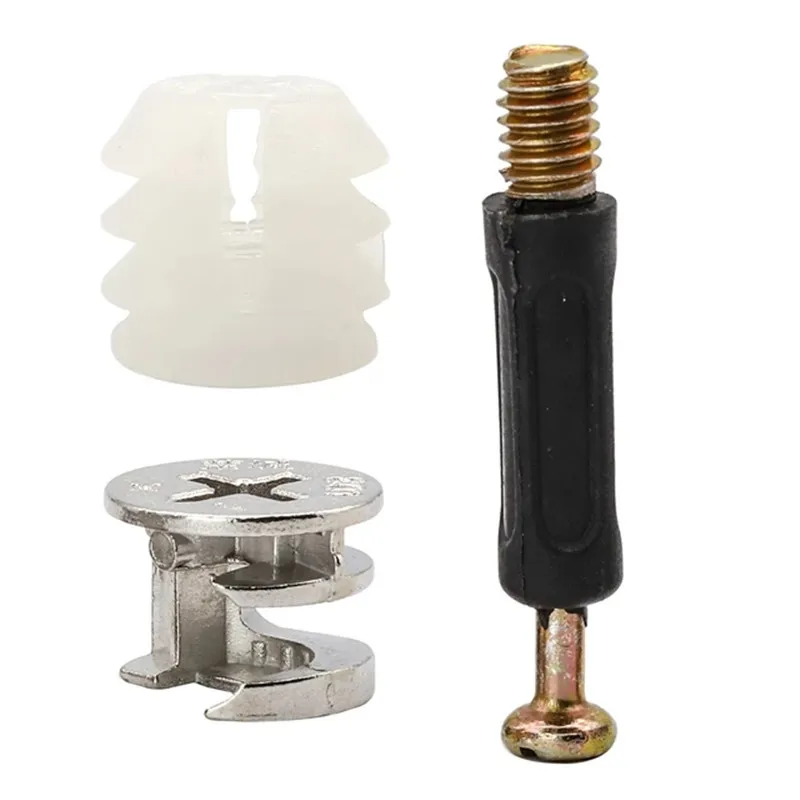 108pcs/set 3 in 1 furniture connecting hardware set cam screw eccentric wheel nut cam lock nut for wardrobe splicing cabinet