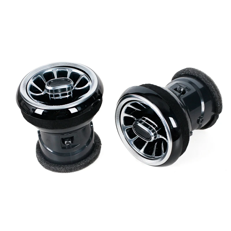 4PCS LED 전면 대시 보드 AC 에어 컨디션 환기구 아우디 A3 2013-2020 용 터보 인테리어 트림 자동차 액세서리