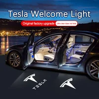 LED Car Door Logo Projector Ghost Shadow Welcome Light Accessories For Tesla Model 3 Model Y Model S Model X 1
