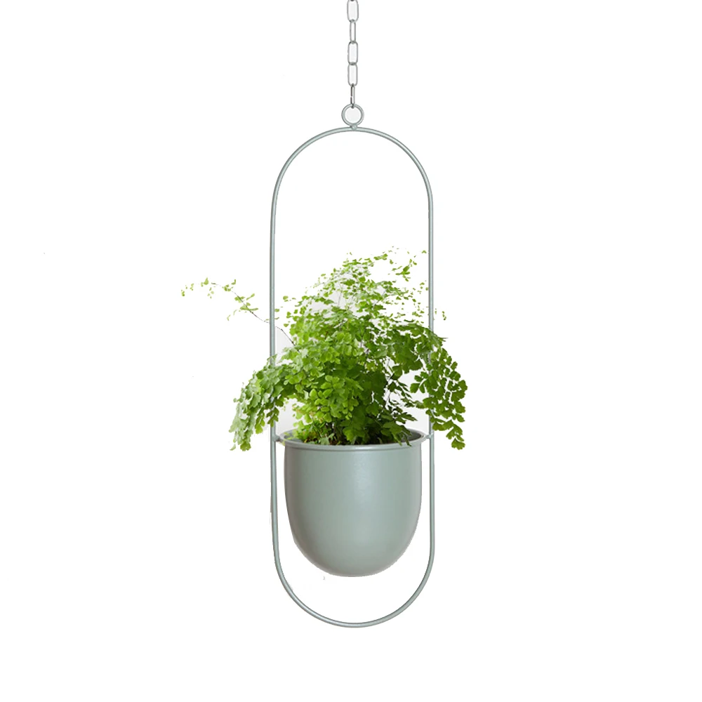 3 pezzi vaso da fiori sospeso in rete, cestino per piante sospeso in
