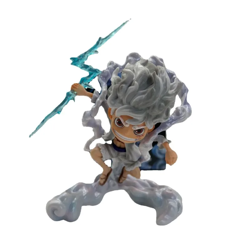 

16CM One Piece Luffy Devil Fruit Awakening Gear 5 Sun God Nika Anime Figure PVC Action Figurine Boys Gift Ornament Toys for Kids
