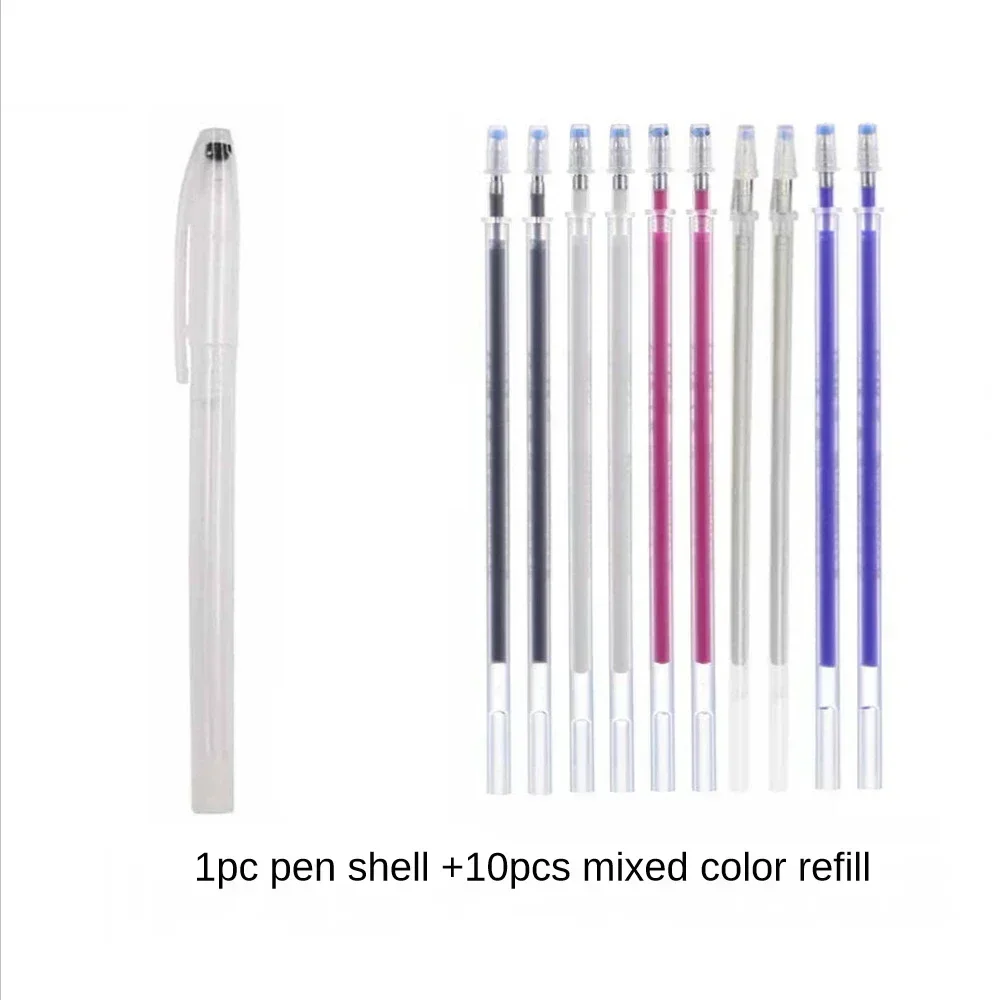 10Pcs/Set Heat Erasable Magic Marker Pen Temperature Disappearing Fabric Fabric  Pens Line Marking DIY Craft Sewing Accessories