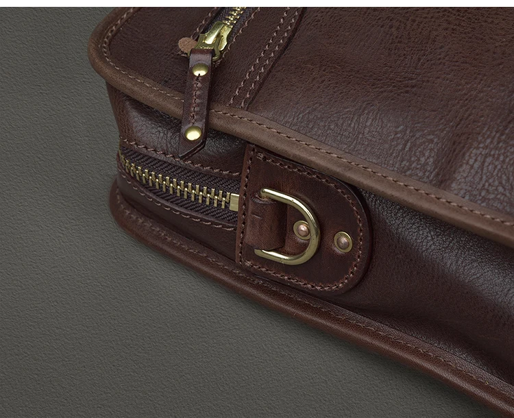 Men\'s Bag Genuine Leather Men Briefcase for Laptop 14 Messenger Male Cognac Leather Bag Business Portfolio for Document A4 Bags