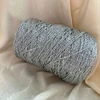 200g/ball Shiny Silver Thread Yarn For Hand Knitting Crocheting DIY Craft Bags Sparkling Yarn Hand Woven Crocheting Material 1