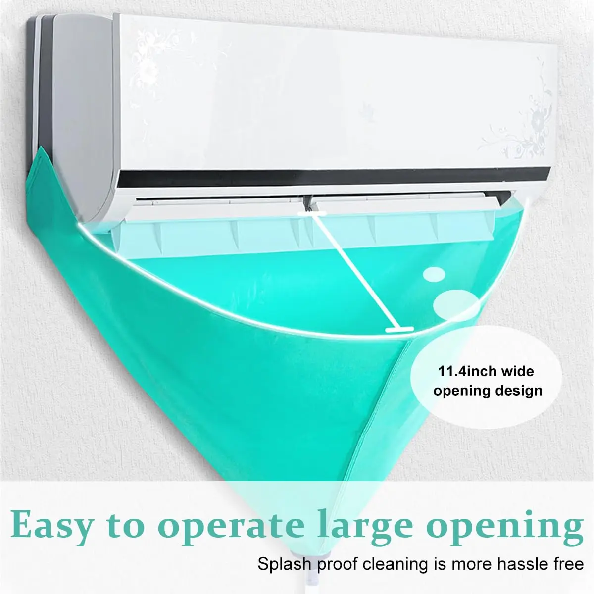 AC Service Wash Bag Cover Waterproof Wall Mounted Split Air Conditioning Kit with 6.6ft Water Pipe Air Conditioning Tools