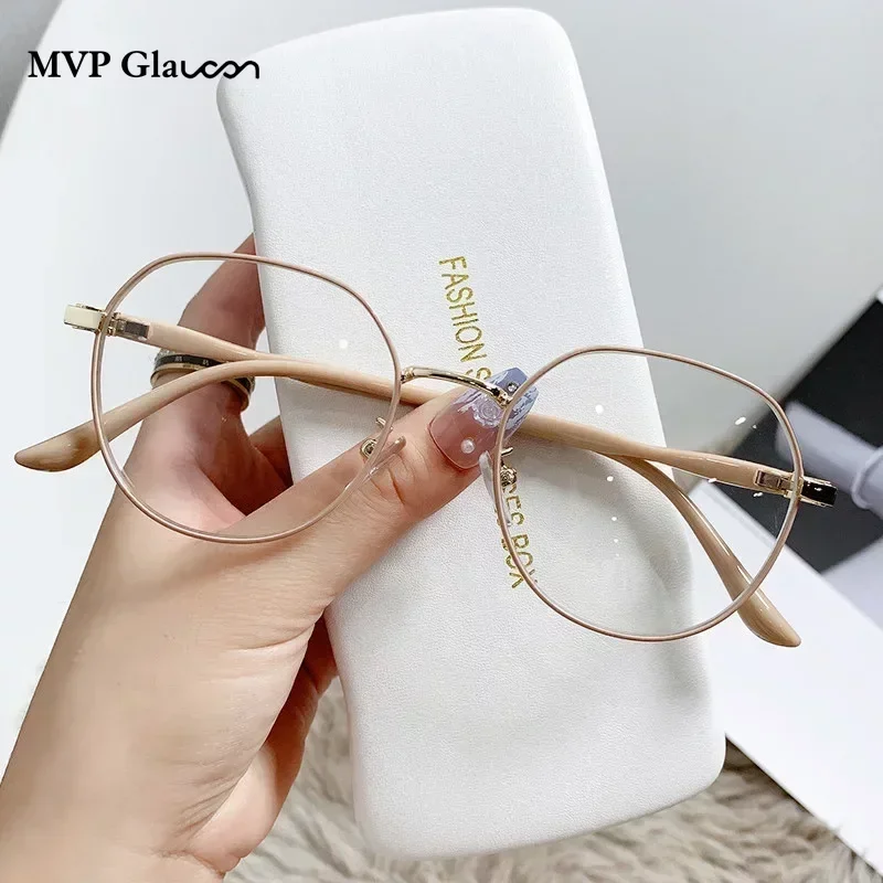 Eyeglasses Frames Eyeglass Frames Glasses Ins Metal Round Decor Round Glasses Women Anti Blue Light Computer Black Metal Spectacle Frame 0 Diopter