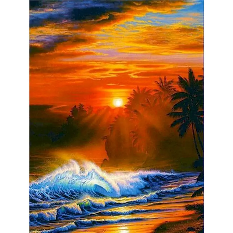 海　絵　風景画　アート　インテリア　アクリル絵の具　絵画 海 絵 風景画 アート インテリア アクリル絵の具 絵画 - メルカリ