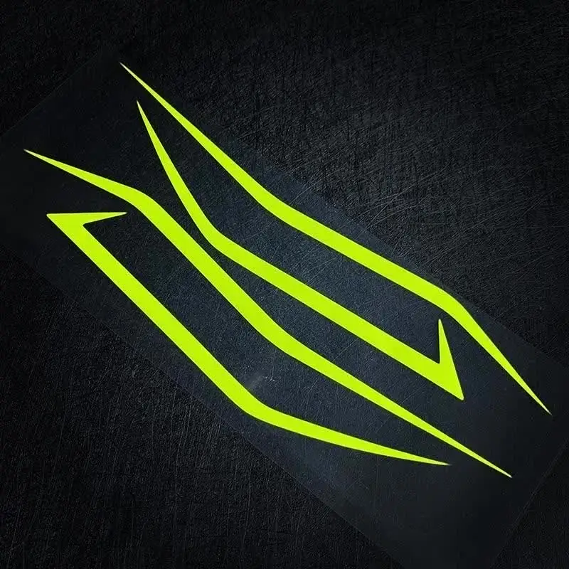 Autocollant De Carénage Réfléchissant Pour Kawasaki Ninja – Design Nid D'abeille, Jaune, Pour Phare Avant, Décoration Moto