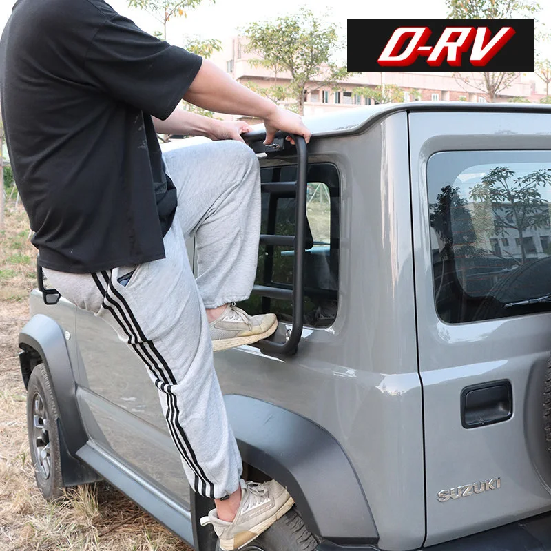 스즈키 짐니 JB64 JB74 2019-2025 차량용 리어 윈도우 연장 등반 사다리 및 보호 프레임 (외부 악세사리)