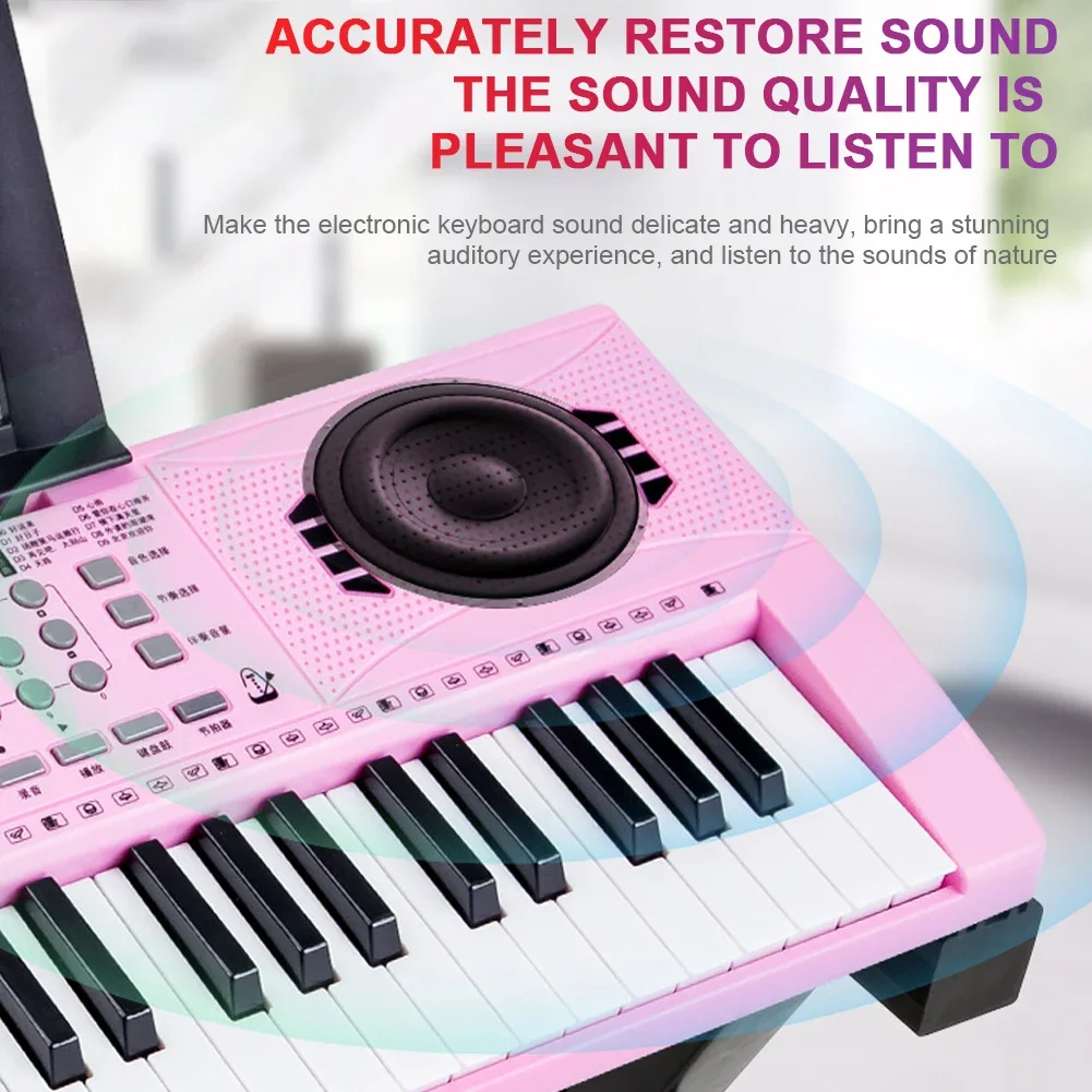 61 Key Electronic Keyboard Piano Keyboard Stand Musical Mini Piano Portable Music for Beginners Kids Adults electronic musical instrument midi control keyboard