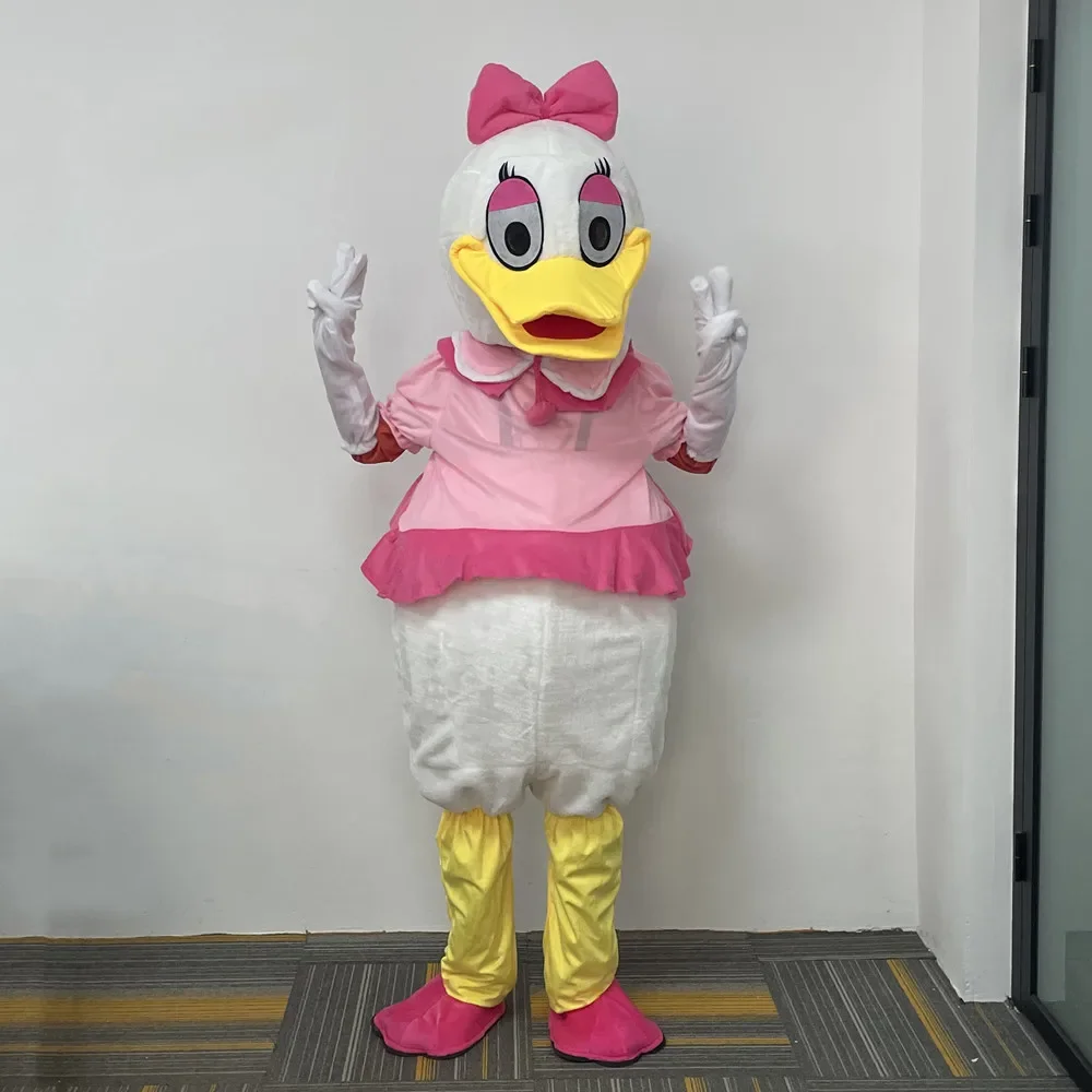 Cosplay Donald Duck Boy and Daisy Duck Girl Cartoon character costume Mascot Advertising Fancy Dress Party Animal carnival prop mascot costume