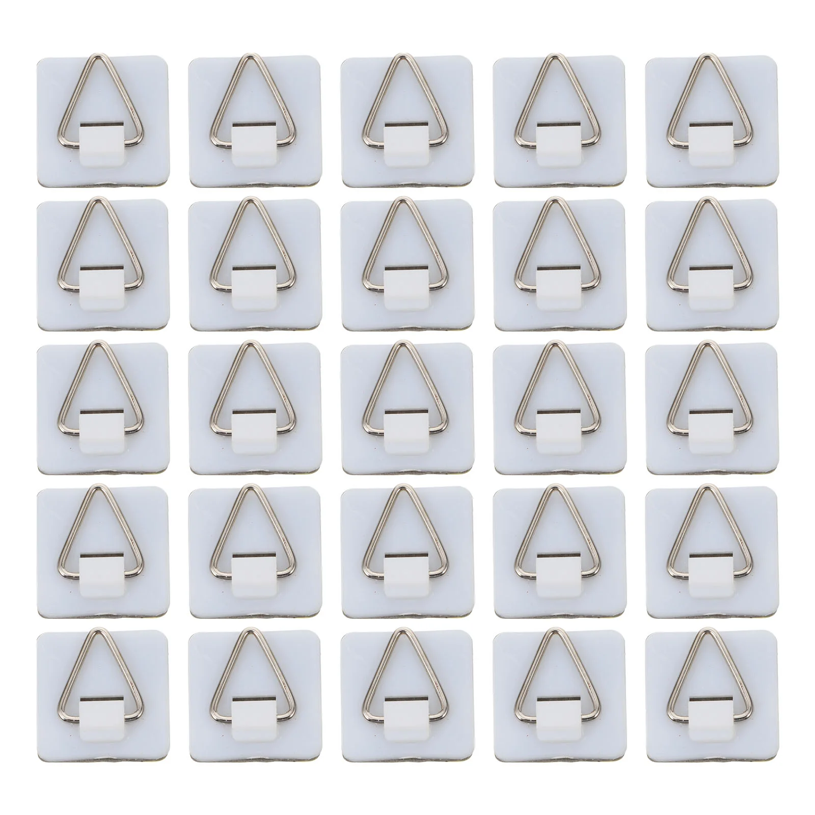 

50pcs Photo Frame Storage Hooks Wall Hangers Home Wall-mounted Hooks (White)