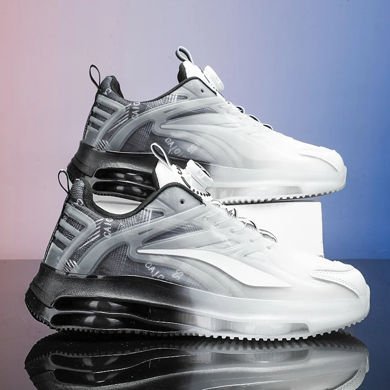 Men's Casual Shoes, Breathable and Comfortable Lining, Elastic and Soft Sole, with a Rotating Buckle Design, Available in Four Colors, Comes with a Cool Glow-In-The-Dark Effect, Perfect for Everyday Wear, Versatile Style