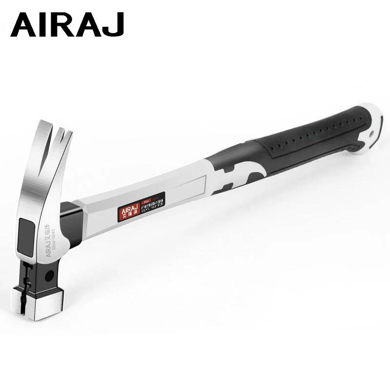 AIRAJShortLongHandleClawHammerDoubleNailHighCarbonSteel