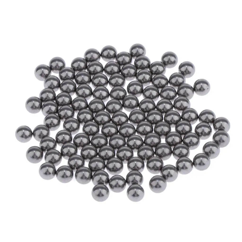 100 Pieces 5 mm Stainless Nail Polish Mixing Agitator Balls, Assorted