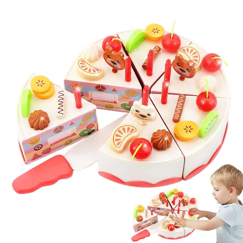 

Birthday Party Cake Playset Cake Playset Play Food Set Irthday Party Cake Set Early Education Toy Imaginative Play Baby Fun Toys