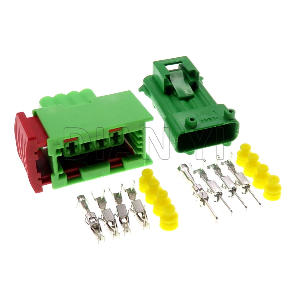 1 Set 4 Way AC Assembly Auto Docking Connector For Peugeot