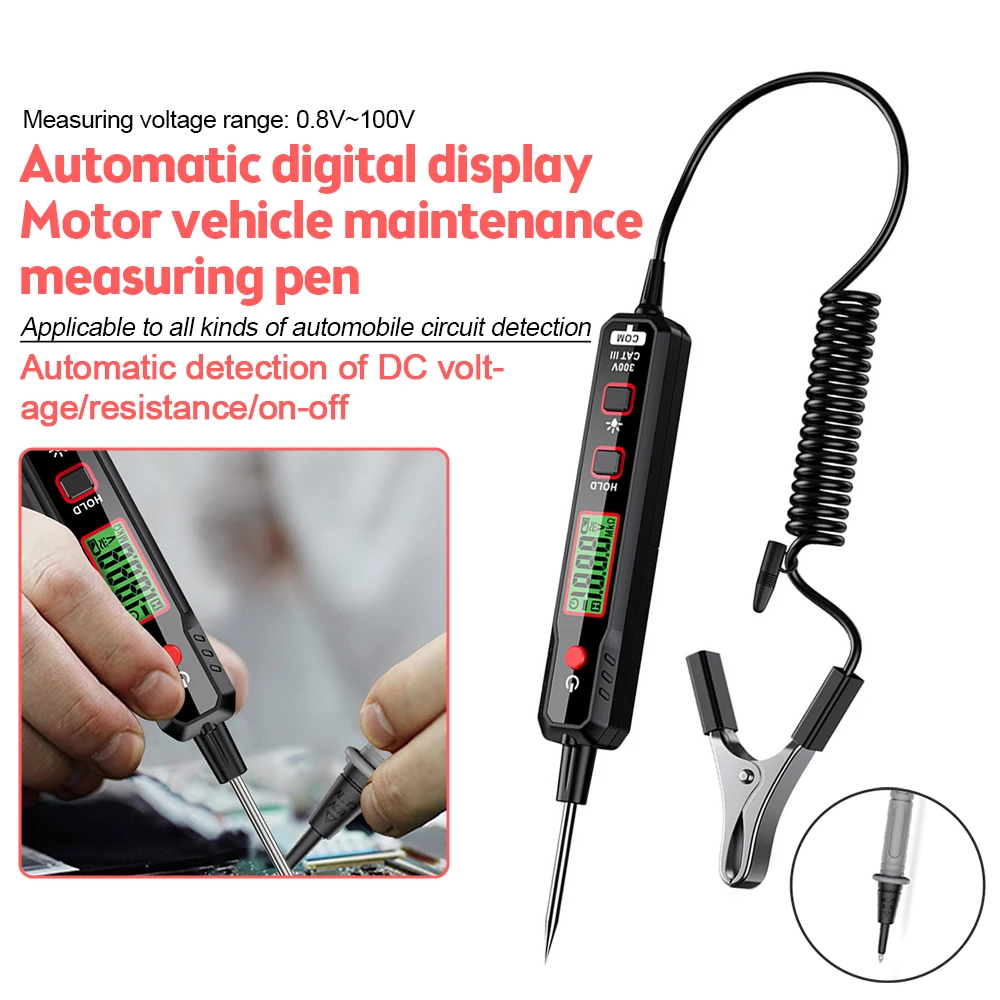 Circuit Tester Kit 12V Car Voltage Detector Pen Electrical Circuit Test Pen