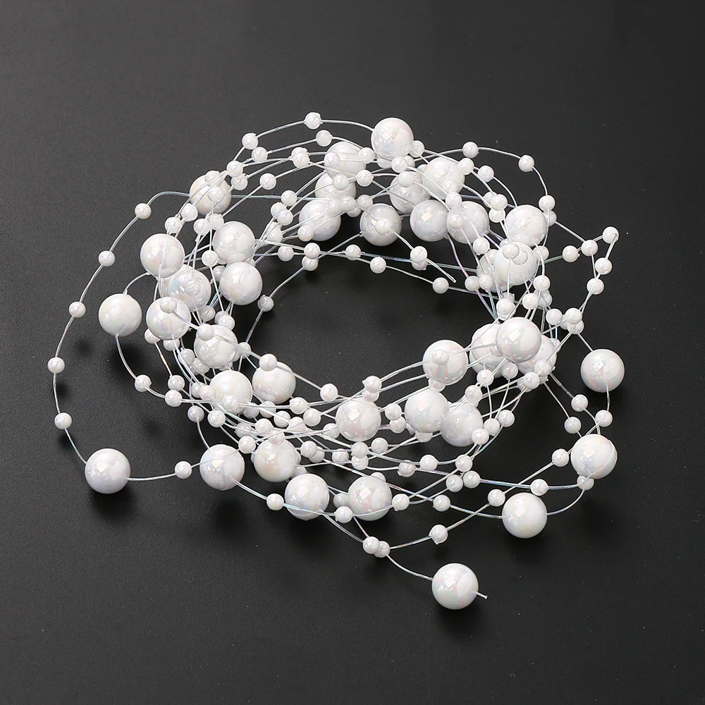 Elegant Acrylic Bead Chain for Decoration and DIY Projects - 5M Long