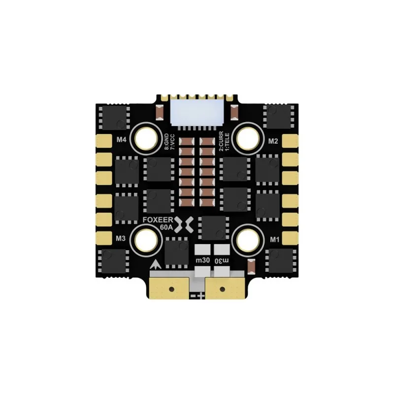 20X20mm Foxeer Reaper Mini 128K 60A BLHELI32 4in1 Brushless ESC 3-8S DSHOT1200 for Flight Controller Stack RC FPV Racing Drone