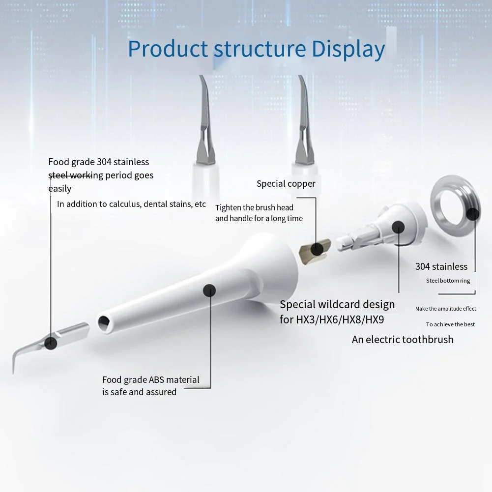 Brush head for removing dental calculus and tartar for Philips  HX3,6,8,9 series Electric Toothbrush 4