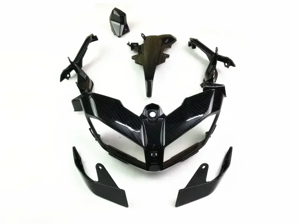 야마하 MT-09 FZ-09 MT09 FZ09 GT SP ST 2017 2018 2019용 카본 파이버 컬러 헤드라이트 프론트 커버 브래킷 페어링