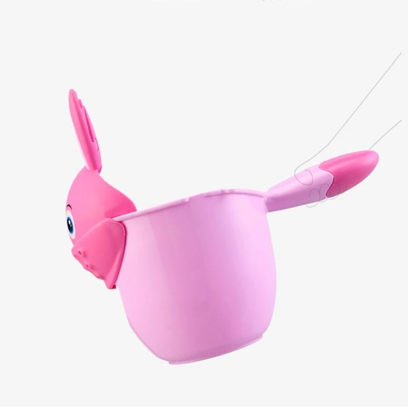 Shampoo Rinse Cup Baby Bath Waterfall Rinser Kids Shampoo Rinse Cup Cartoon Shower Washing for Head Watering Spoon Bathing Cups hair washing cups shampoo rinse cup
