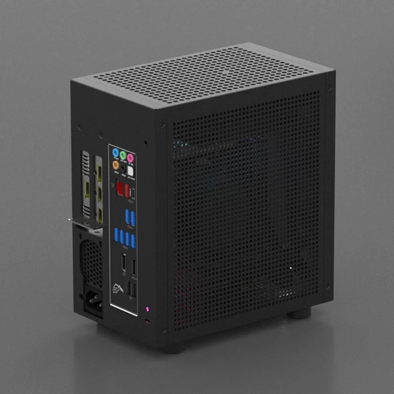 M21 M31 ITX Mini Portable Small Case, 120 Water Cooled 1U Power