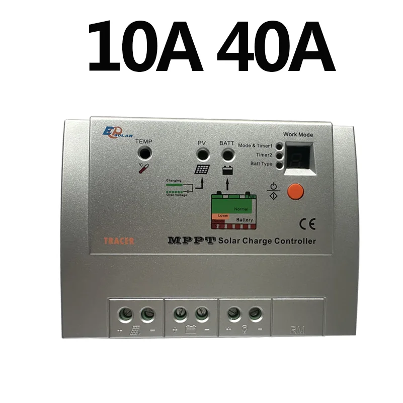 EPEVER-Controlador de carregador solar, MPPT 10A 40A,