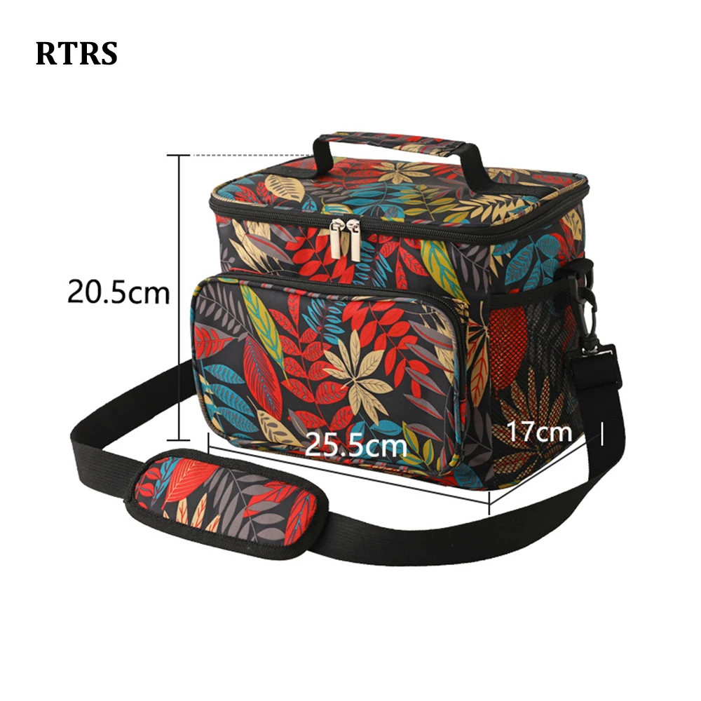 

10L Soft Cooler Bag with Hard Liner Large Insulated Picnic Lunch Bag Box Cooling Bag for Camping BBQ Family Outdoor Activities