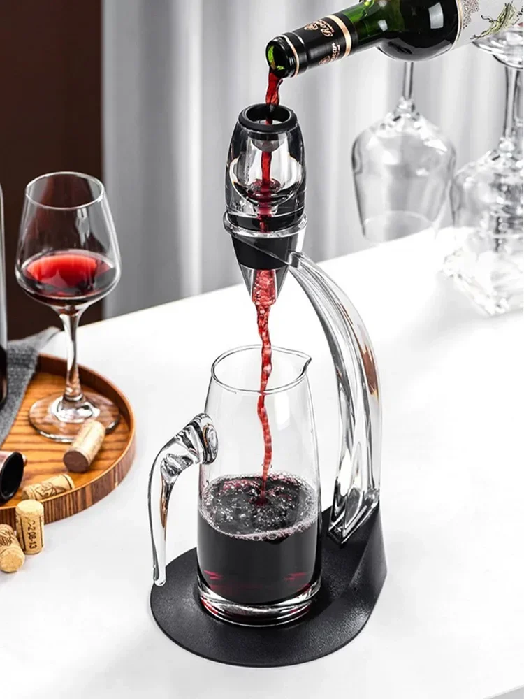 Description Picture 5 of itemWine Aerator Decanter Pourer Spout Set With Filters Purifier Stand Diffuser Air Aerating Strainer Aerator Wine for Chrismas