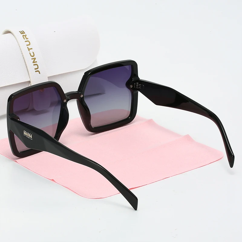 JUNCTURE Polarisierte Damen-Sonnenbrille, modisch, quadratisch, Sonnenbrille, Farbverlauf, Damenbrille, Party, Urlaub, Geschenke, Sonnenbrille für Damen – Detail 3