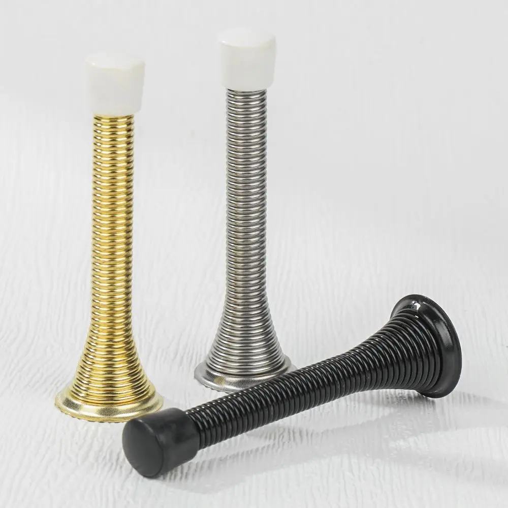 Iron Spring Door Stopper Door Stop Wall Decorative Stopper Protect Doors & Wall Household Anti-Collision door stopper