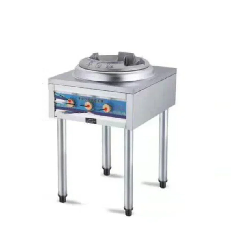 With Valve Frying Stove Stainless Steel Commercial Gas Liquefied Gas Single Stove Portable Wok