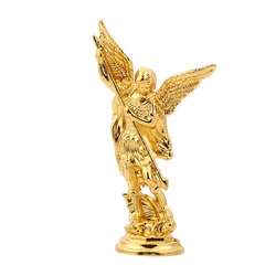 Exquisite Saint Michael the Archangel Guardian Figurine - Zinc Alloy Craft (Gold)