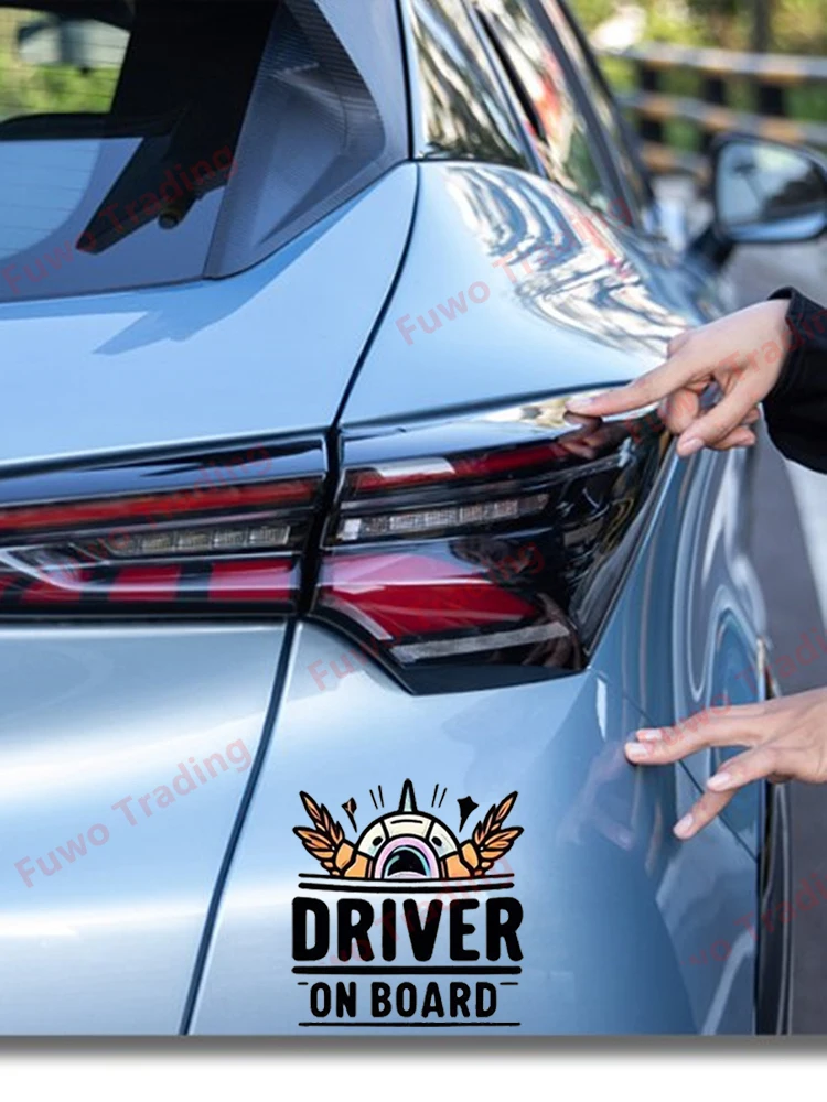 

Interesting DRIVER ON BOARD Car and Motorcycle Stickers Personalized Stickers Waterproof and Sunscreen Car Decor