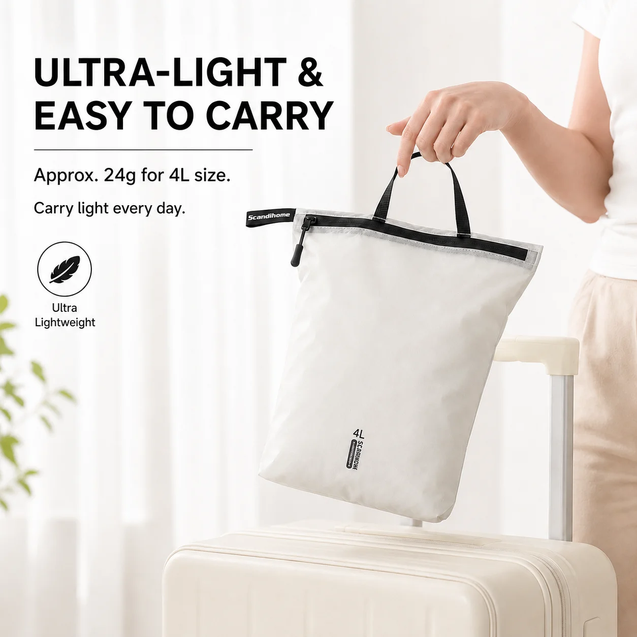 Waterproof Travel Packing Organizer – Translucent Luggage Accessory Set