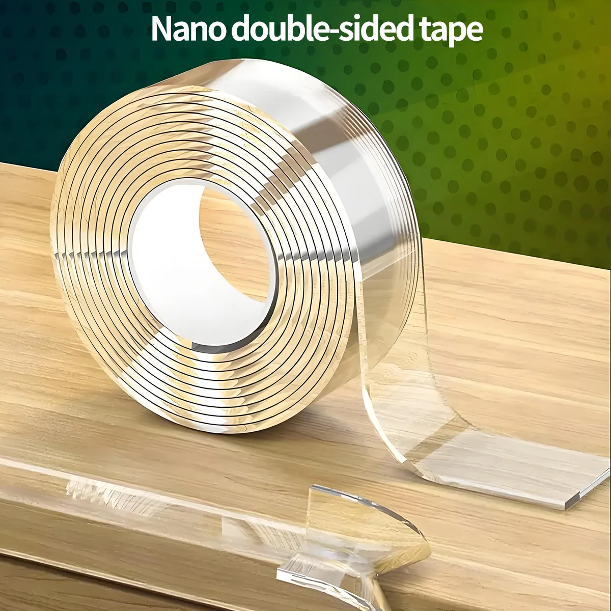 Transparent Double-Sided Adhesive Tape - Super Strong & Reusable