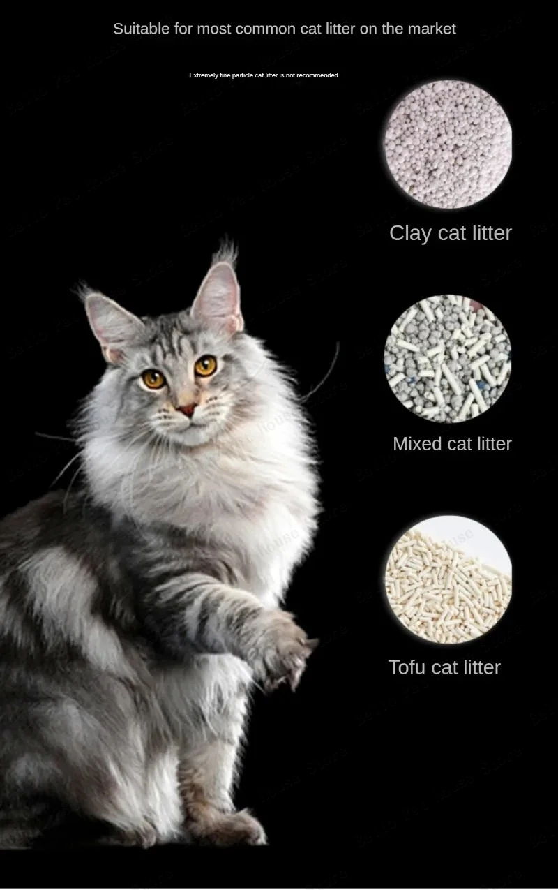 Automatic Smart Self-cleaning Cat Litter Box With App Control_voghion.com