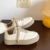Back-to-School Season Women's Leather Surface Casual Shoes New 20254 Retro Style Versatile Slip-On Spring Season Footwear