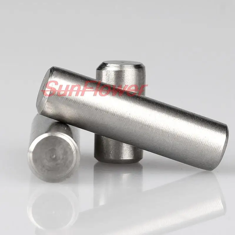 304 스테인리스 스틸 원통형 핀, 베어링 스틸, 바늘 롤러, 심블 길이 4-100mm, M1.5, M2, M2.5, M3, M4, M5, M6, M8