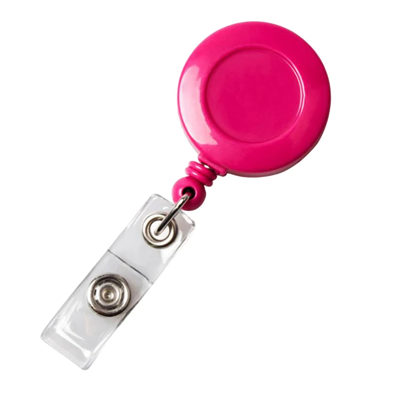 10pcs Retractable Badge Holder Clips for Nurse ID Badge Reel Belt Clip Doctor ID Card Chain Clips School Student Office