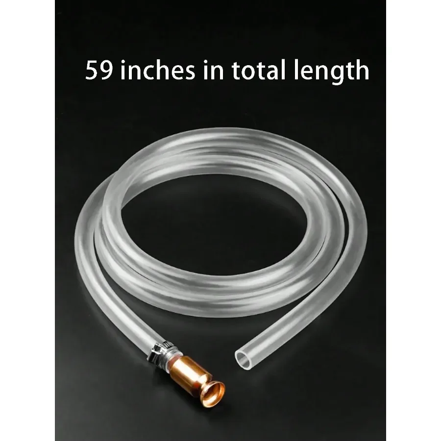 Manual Pump Copper Siphon Pumping Refueling Pipe PVC 1PC