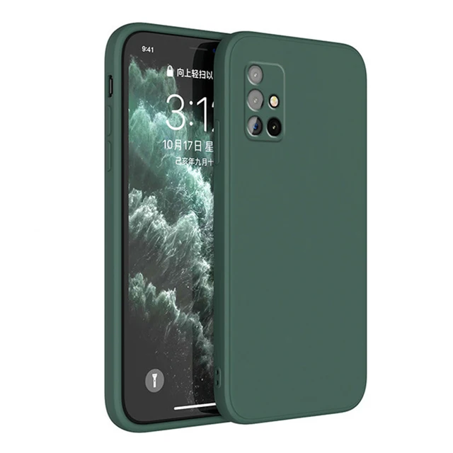Custodia morbida in silicone liquido quadrato per Xiaomi Redmi Note 10 9 8 7 Pro 9S Redmi K40 K20 9A Mi 11 10 10T Pro Lite 9 SE Poco_voghion.com