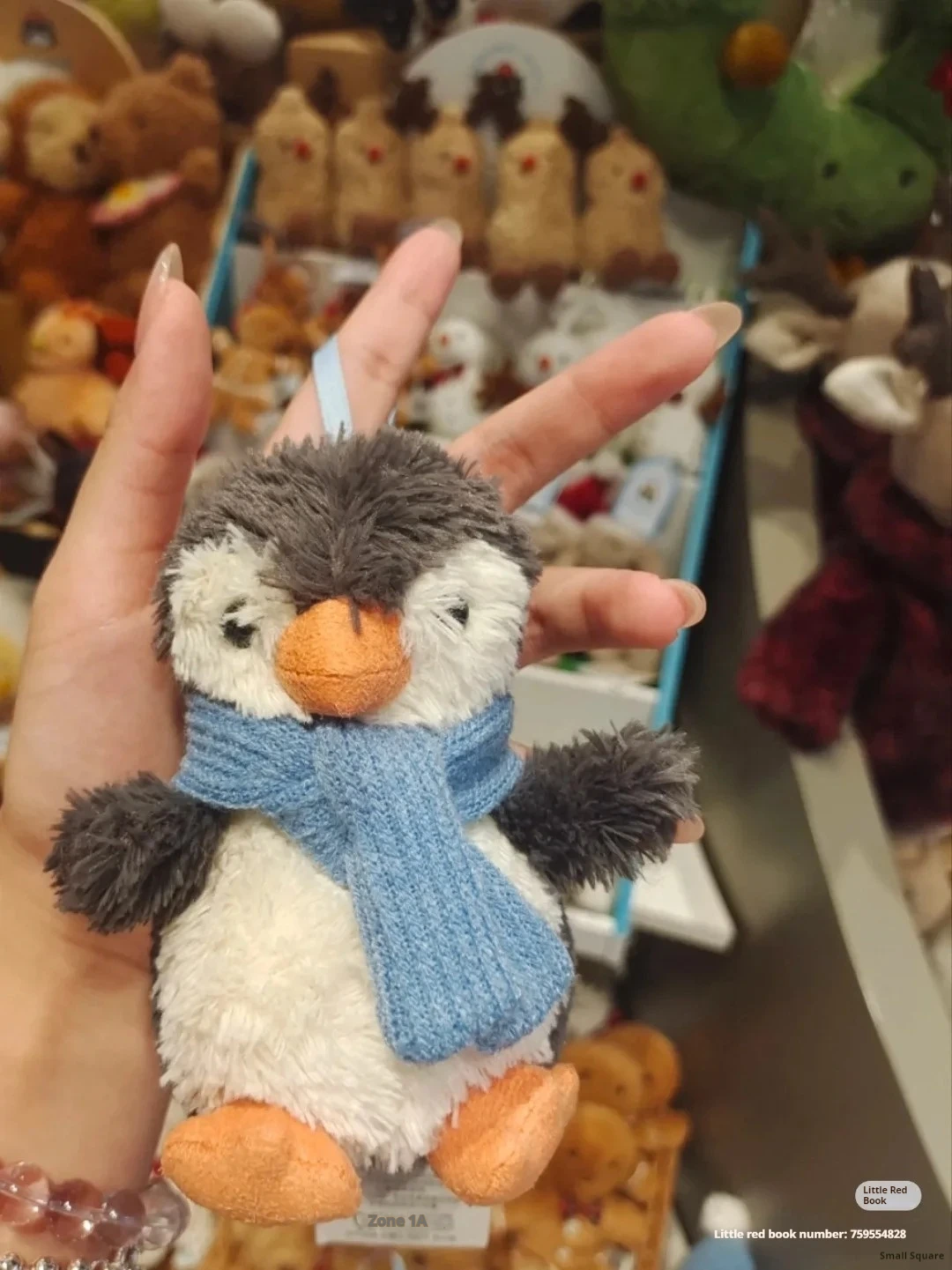Jellycat Peanut Penguin Bag Charm