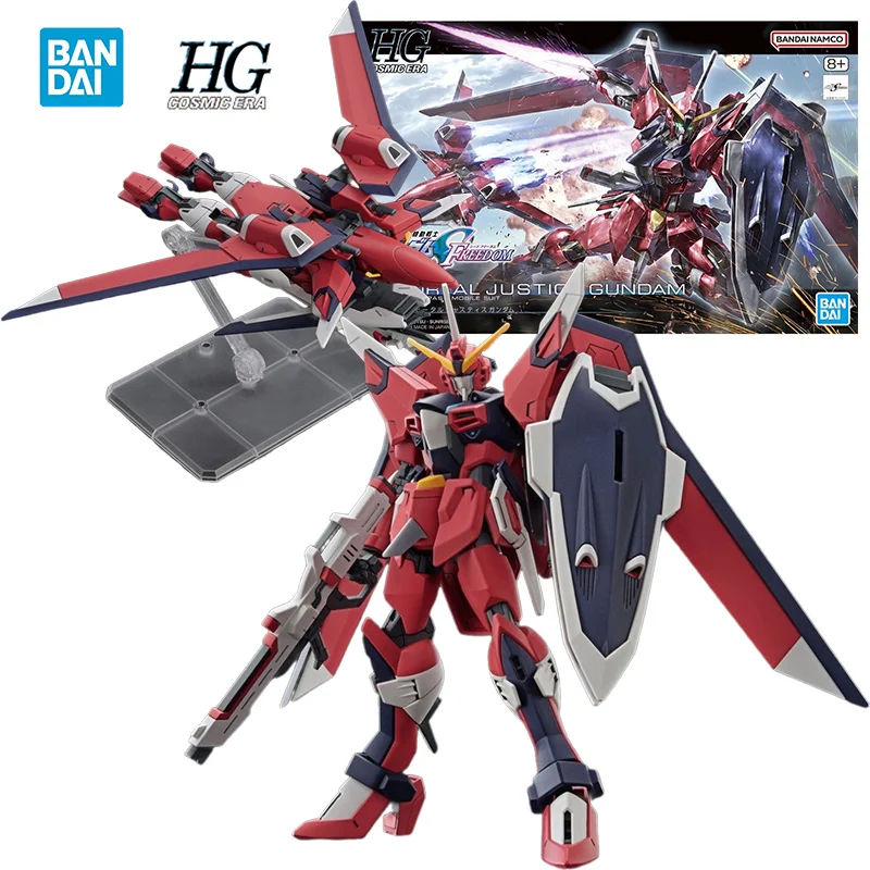 Bandai Namco Hg Immortal Justice Gundam Seed Freedom 1/144 14Cm Anime Original Action Figure Model Kit Assemblare Toy Gift Collect