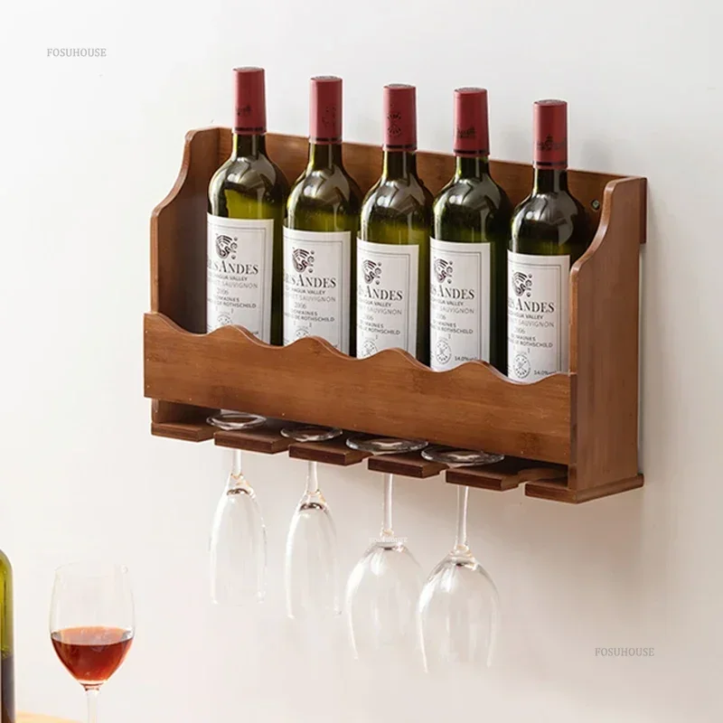 Nordic Small Wine Rack Household Wall-mounted Display Cabinet Minimalist Creative Restaurant Bar Wine Cabinet for Bar Furniture