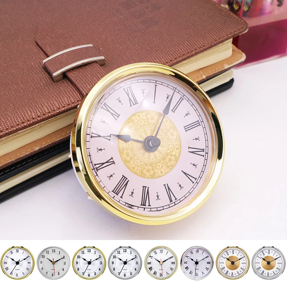 Clock Movement Mechanism 80MM Quartz Clock Movement Mechanism Replacement Inserts Roman Arabic Numerals DIY Parts Classic Clock Crafts Home Decor